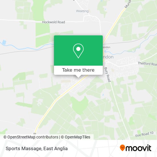 Sports Massage map