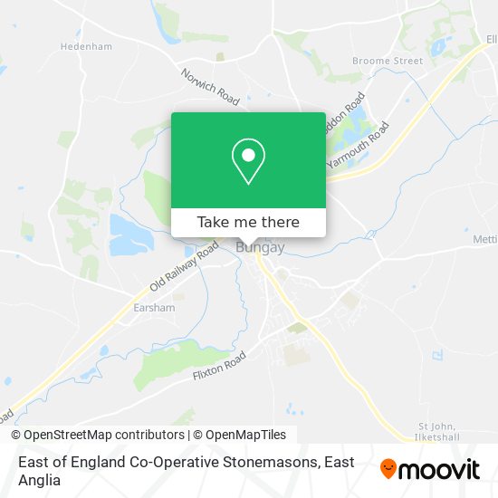 East of England Co-Operative Stonemasons map