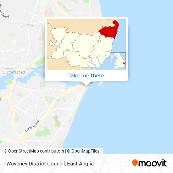 Waveney District Council map