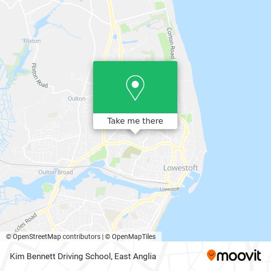 Kim Bennett Driving School map