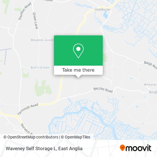 Waveney Self Storage L map