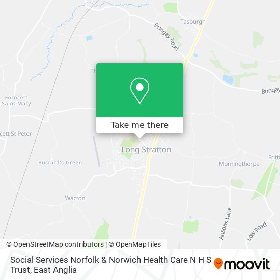 Social Services Norfolk & Norwich Health Care N H S Trust map