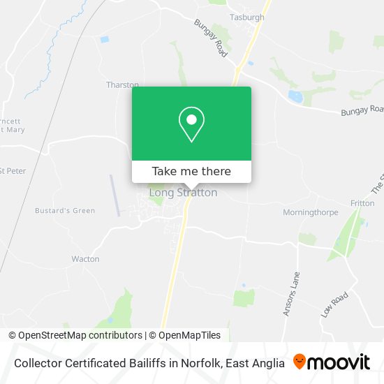 Collector Certificated Bailiffs in Norfolk map