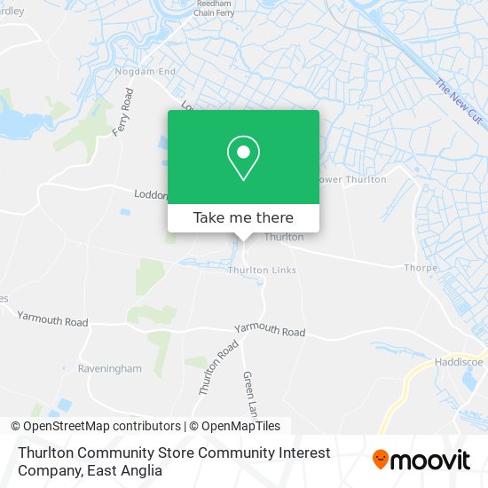 Thurlton Community Store Community Interest Company map
