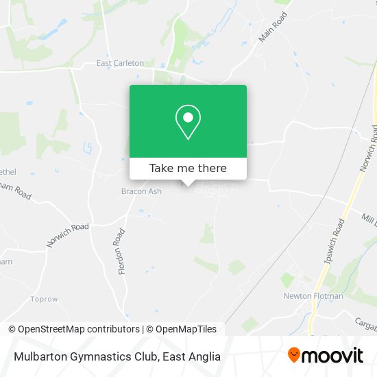 Mulbarton Gymnastics Club map