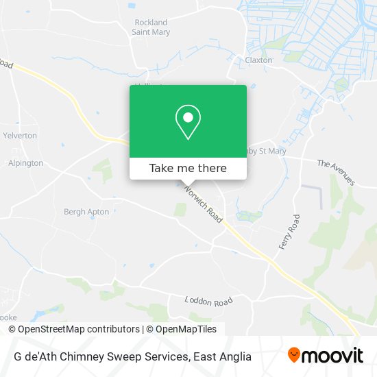 G de'Ath Chimney Sweep Services map