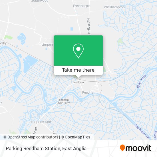 Parking Reedham Station map