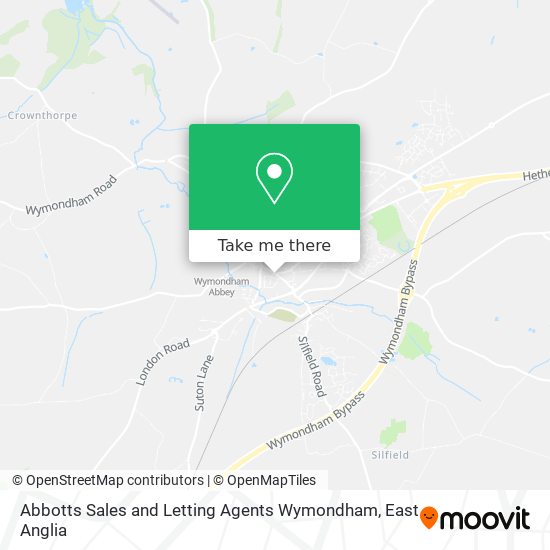 Abbotts Sales and Letting Agents Wymondham map