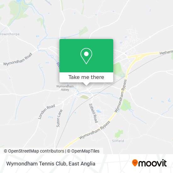 Wymondham Tennis Club map