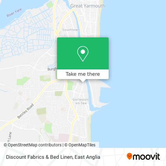 Discount Fabrics & Bed Linen map