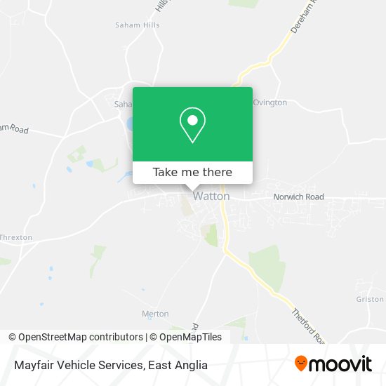 Mayfair Vehicle Services map