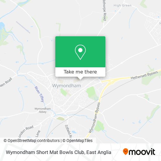 Wymondham Short Mat Bowls Club map
