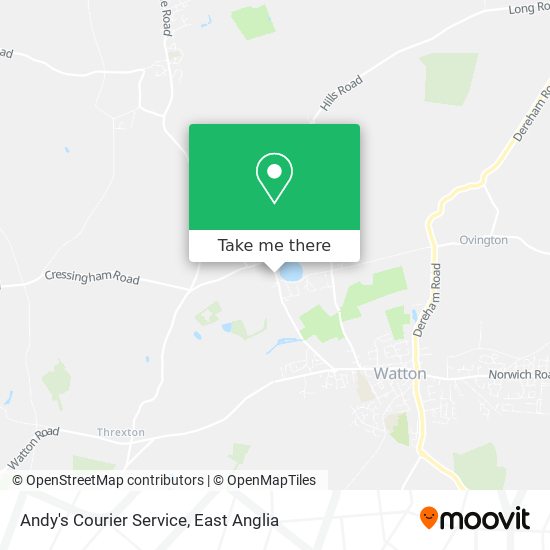 Andy's Courier Service map