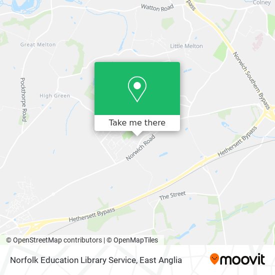 Norfolk Education Library Service map