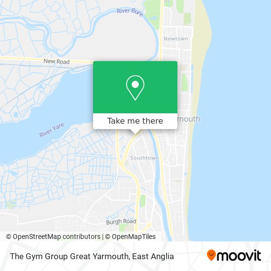 The Gym Group Great Yarmouth map