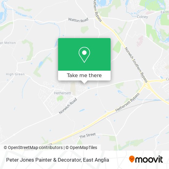 Peter Jones Painter & Decorator map