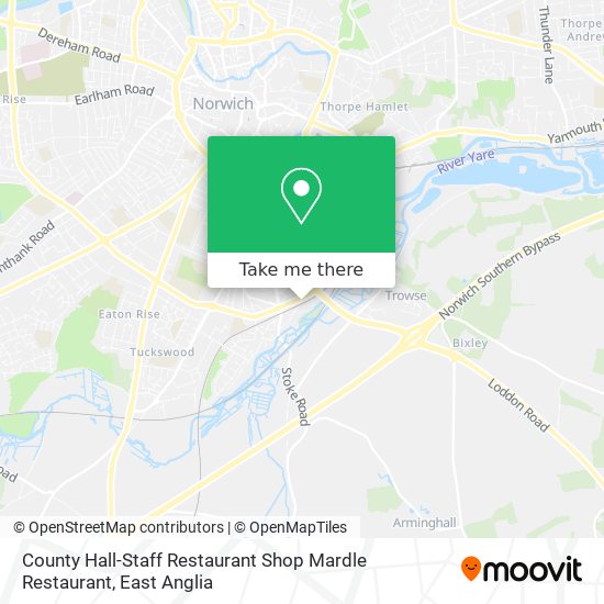 County Hall-Staff Restaurant Shop Mardle Restaurant map