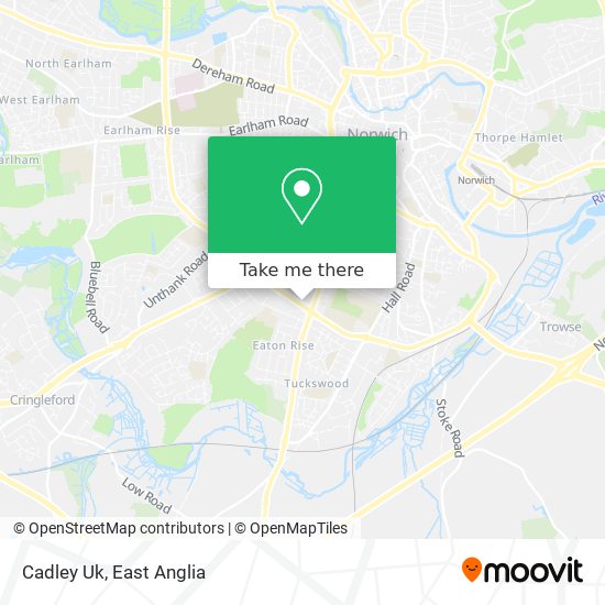 Cadley Uk map