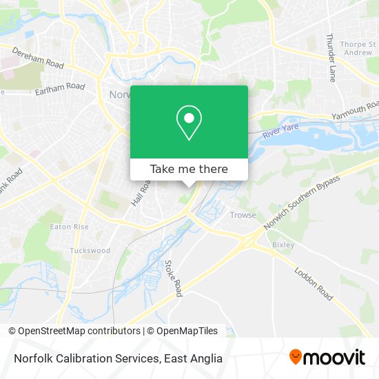 Norfolk Calibration Services map