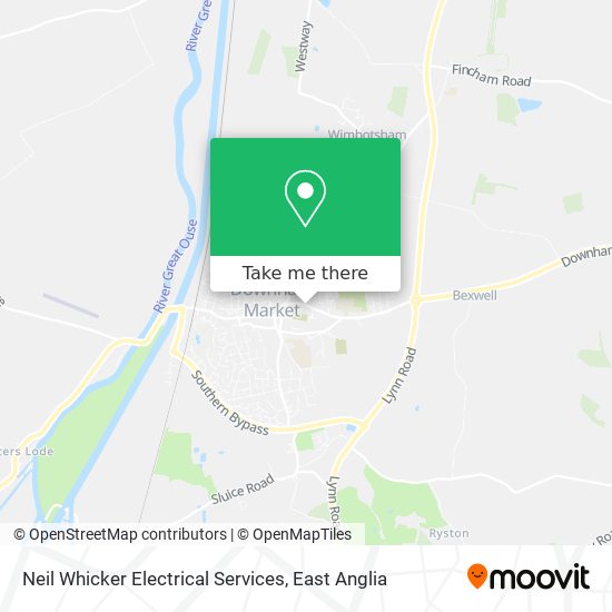 Neil Whicker Electrical Services map