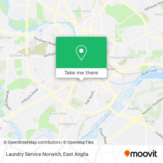 Laundry Service Norwich map