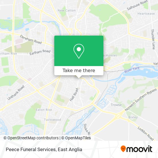 Peece Funeral Services map