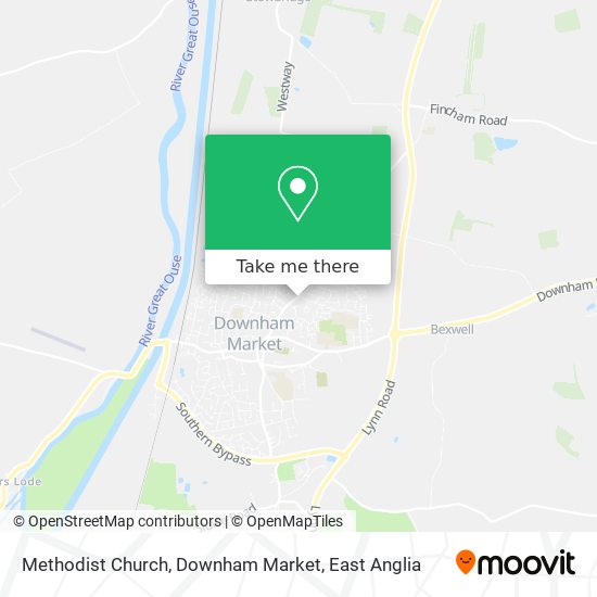 Methodist Church, Downham Market map