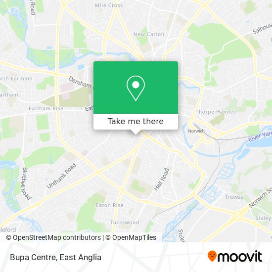 Bupa Centre map