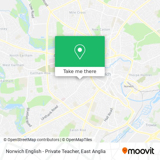 Norwich English - Private Teacher map