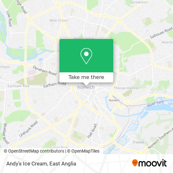 Andy's Ice Cream map