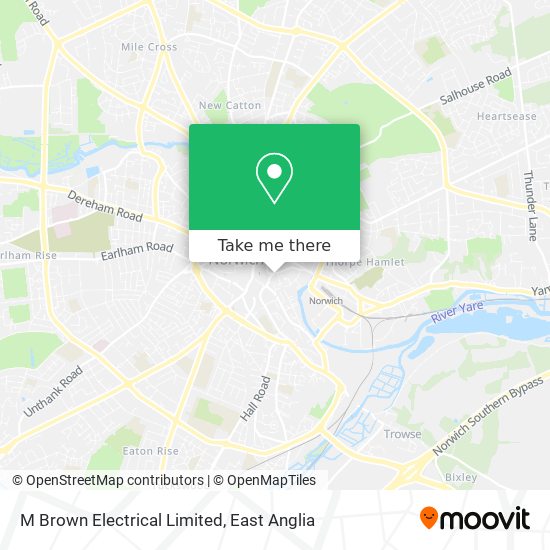 M Brown Electrical Limited map