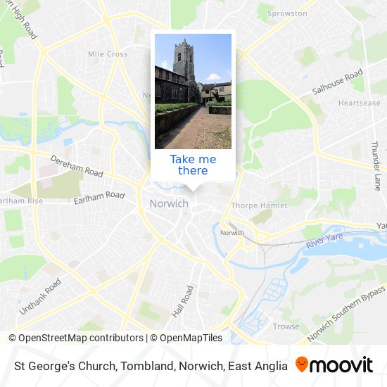 St George's Church, Tombland, Norwich map