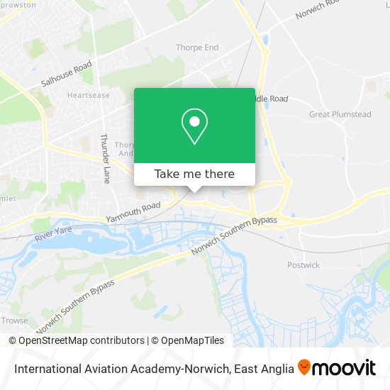 International Aviation Academy-Norwich map