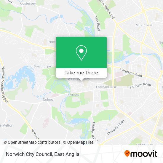 Norwich City Council map