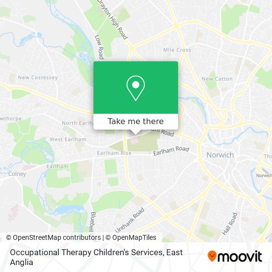 Occupational Therapy Children's Services map