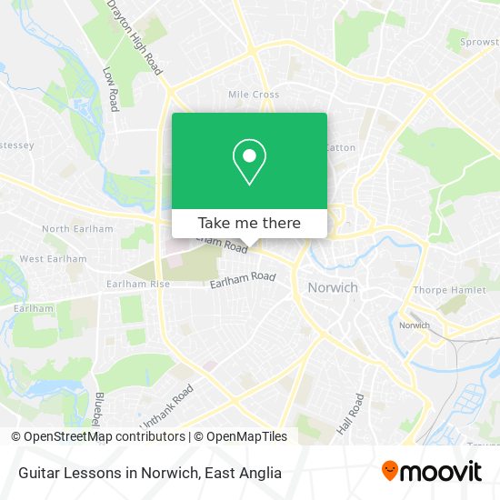 Guitar Lessons in Norwich map