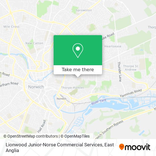 Lionwood Junior-Norse Commercial Services map