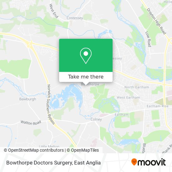 Bowthorpe Doctors Surgery map