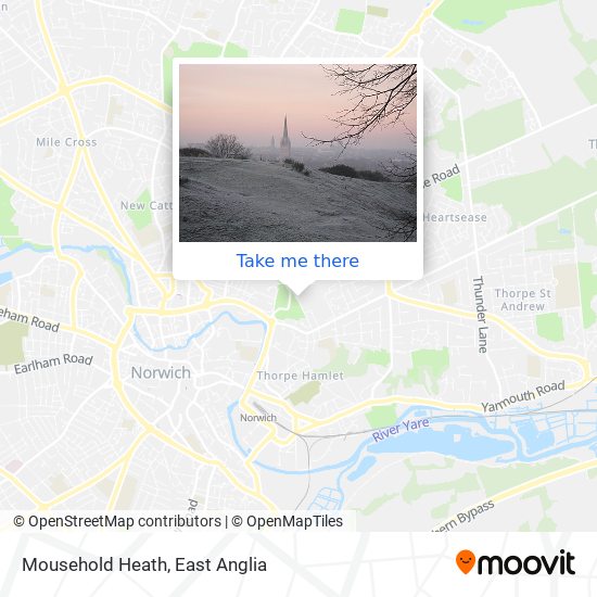 Mousehold Heath map