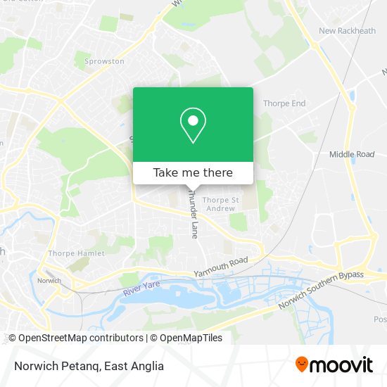 Norwich Petanq map