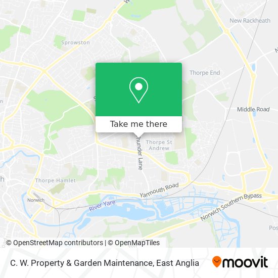 C. W. Property & Garden Maintenance map