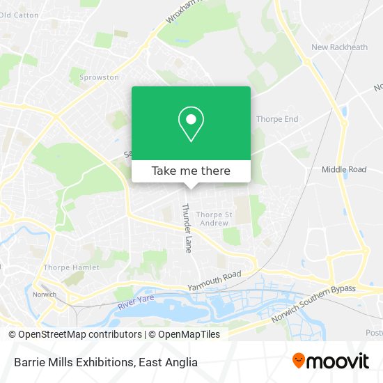 Barrie Mills Exhibitions map