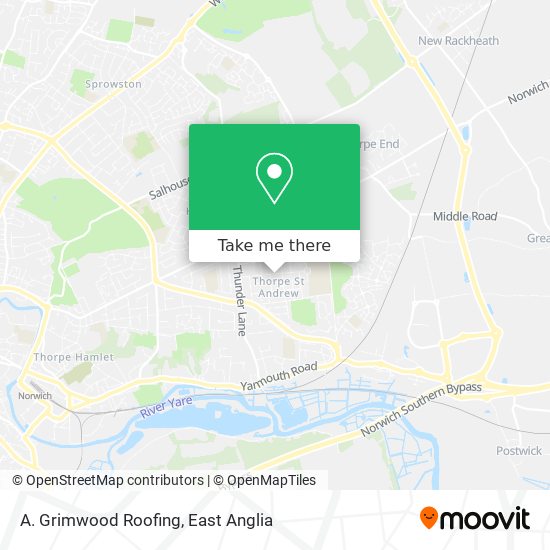 A. Grimwood Roofing map