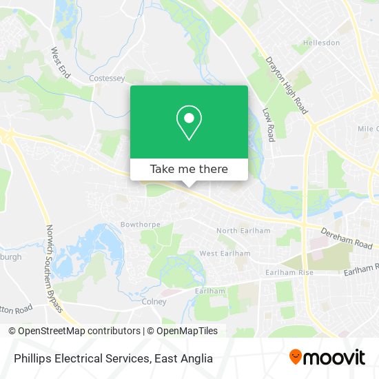 Phillips Electrical Services map