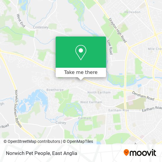 Norwich Pet People map
