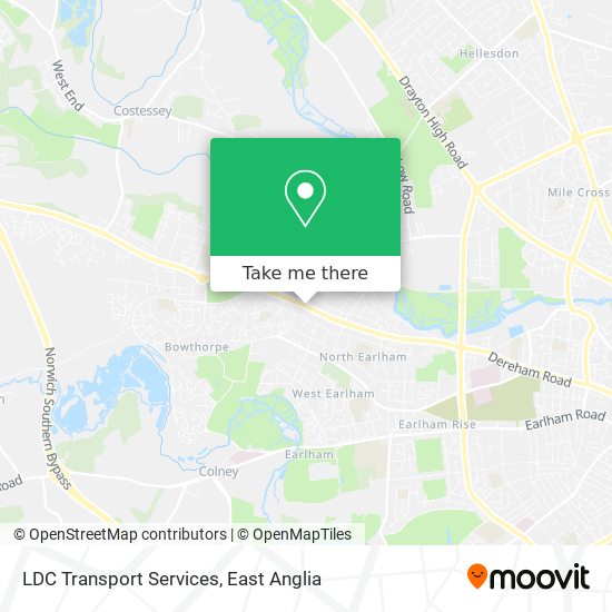 LDC Transport Services map