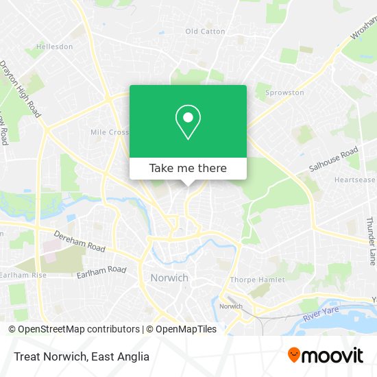 Treat Norwich map