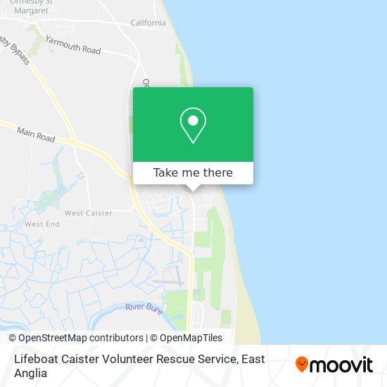 Lifeboat Caister Volunteer Rescue Service map