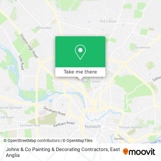 Johns & Co Painting & Decorating Contractors map