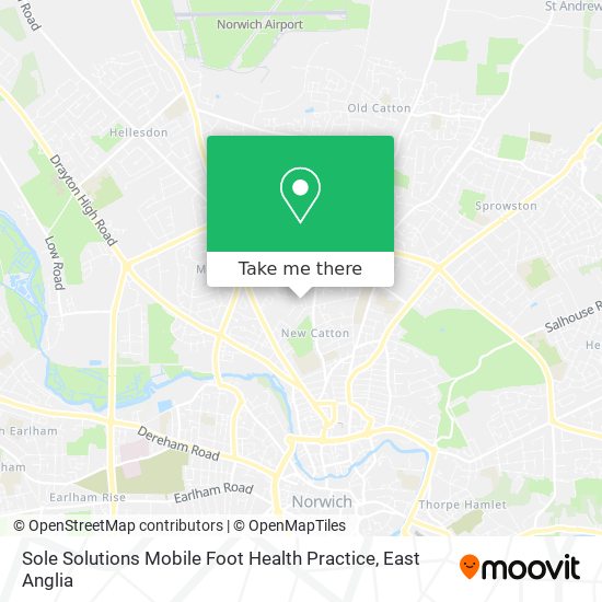 Sole Solutions Mobile Foot Health Practice map